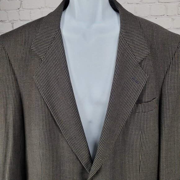 Pierre Balmain Paris Brown 2 Button Ventless Notch Blazer Sport Coat USA 45 - Picture 6 of 13